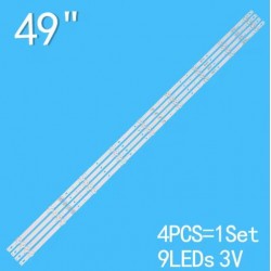 49 ", 9 lámparas, 956mm, para ZK49D09-ZC22AG-02 9S1P 12-K49EM-4X9-956X18-170812 303ZK490033 49CE1831D2